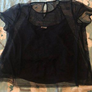 Hollister medium see through top